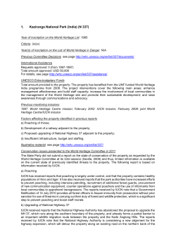 SOC - UNESCO World Heritage Centre