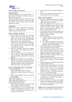 Murder Night (Level A1/A2)