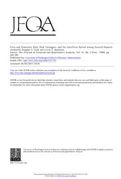 Firm and Guarantor Risk, Risk Contagion, and the Interfirm Spread