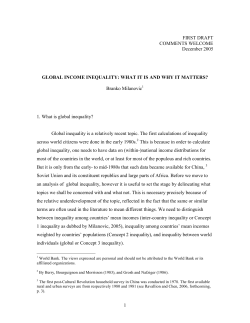 Global income inequality