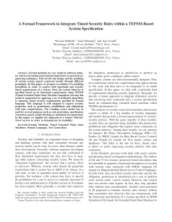 A Formal Framework to Integrate Timed Security