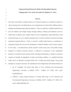 Formulation of the Smooth Hysteretic Model