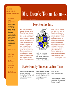 Mr. Case`s Team Games