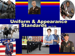 Explain what are AFJROTC uniform standards?