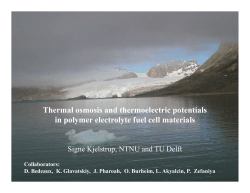 Non-equilibrium thermodynamics (NET): A tool for in fuel cell design
