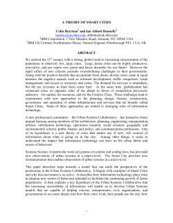 A THEORY OF SMART CITIES Colin Harrison1 and Ian Abbott