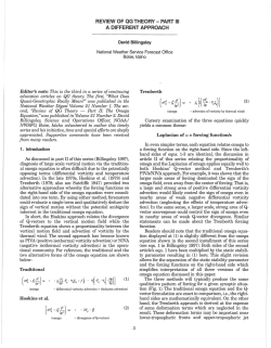 Review of QG theory -- part III