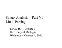 483L8 - EECS @ Michigan - University of Michigan