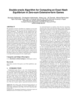 Double-oracle Algorithm for Computing an Exact Nash