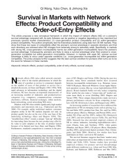 Survival in Markets with Network Effects: Product