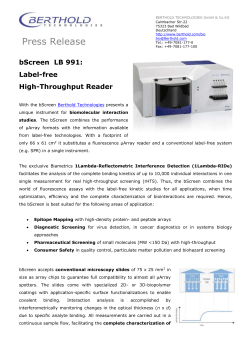 bScreen LB 991 - Berthold Technologies