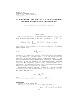 Uniform Energy Distribution for an Isoperimetric Problem With Long