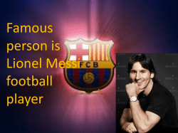 1,69 m * Job: an Argentina football player for Barcelona.