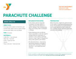 parachute challenge