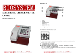 The Electronic Check writer is a compact, easy to use