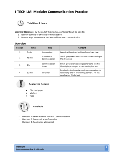 Communication Practice Module