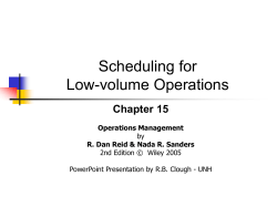 Chapter 15 &ndash; Scheduling