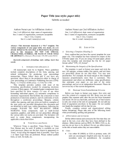 (IEEE) format - THE INTERNATIONAL REVIEWER