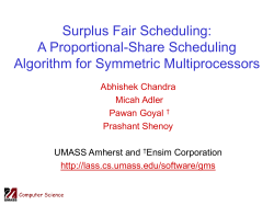 Surplus Fair Scheduling: A Proportional-Share