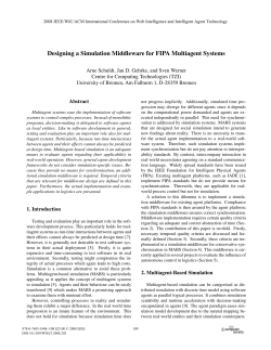 Designing a Simulation Middleware for FIPA Multiagent Systems