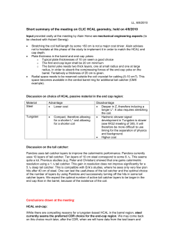 LL, 6/8/2010 Short summary of the meeting on CLIC HCAL geometry