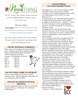 ginter park umc news - Ginter Park United Methodist Church
