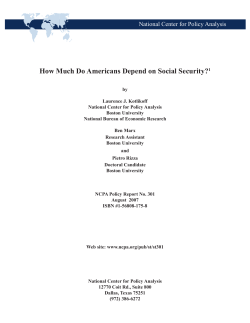 How Much Do Americans Depend on Social Security?1