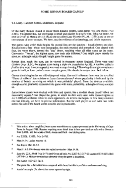 some roman board games! - Akroterion: Journal for