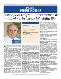Note of advice from Carl Lindner Jr. holds place