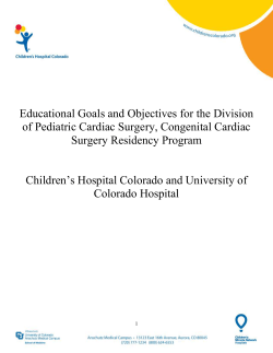 Extended program information - University of Colorado Denver