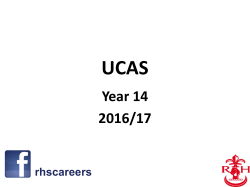 Careers &ndash; UCAS 2008 Entry