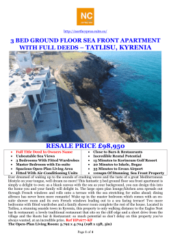3 BED GROUND FLOOR SEA FRONT APARTMENT WITH FULL