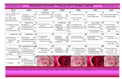 Residential Community ~ February 2016 Lifestyle Calendar “Always