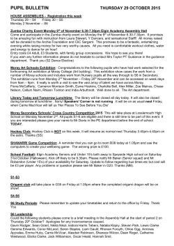 daily bulletin - Elgin Academy