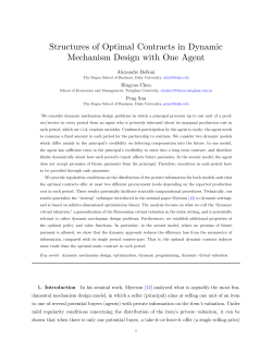 Structures of Optimal Contracts in Dynamic Mechanism Design with