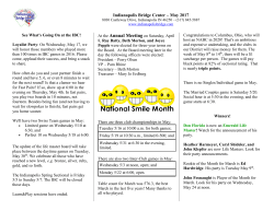 Indianapolis Bridge Center &ndash; May 2017