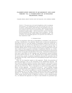Classification Results in Quasigroup and Loop Theory via a