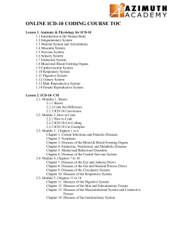 ICD-10 - Azimuth Academy