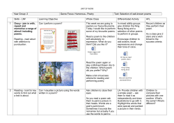 Humorous POETRY 1 WEEK