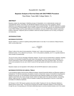 Bayesian Analysis of Survival Data with SAS PHREG