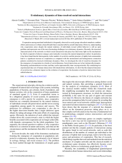 Evolutionary dynamics of time-resolved social
