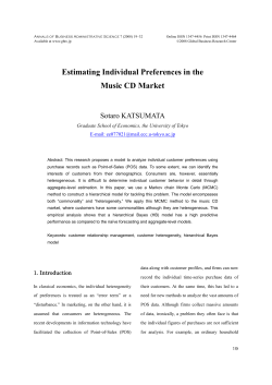 Estimating Individual Preferences in the Music CD Market