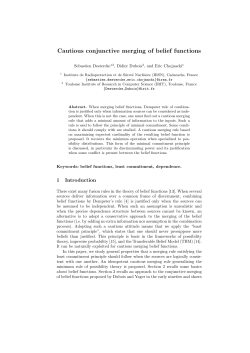 Cautious conjunctive merging of belief functions