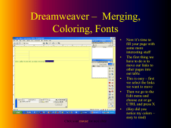 Dreamweaver - Cumberland College