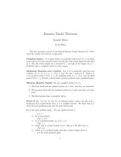 Knaster-Tarski Theorem
