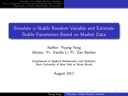 Simulate α-Stable Random Variable and