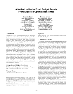 A Method to Derive Fixed Budget Results From Expected