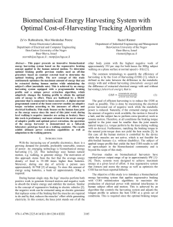 Biomechanical Energy Harvesting System with Optimal