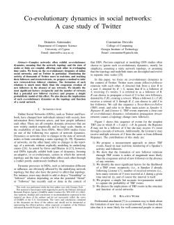 Co-evolutionary dynamics in social networks: A case study of