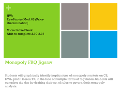 Monopoly Content Sans Krugman